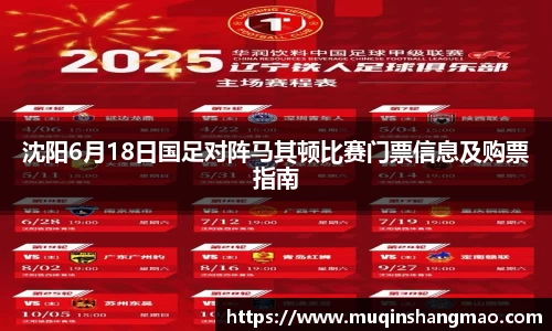 沈阳6月18日国足对阵马其顿比赛门票信息及购票指南